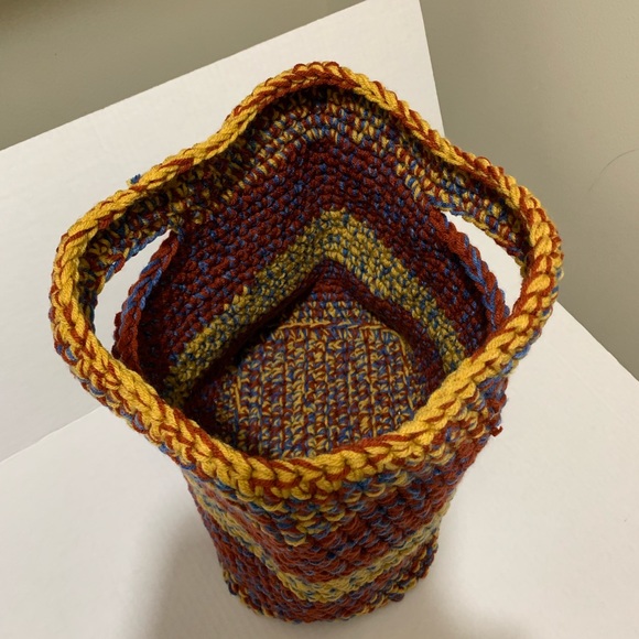 Toy Basket Book Basket Pet Supplies Basket Handmade Crocheted - Picture 3 of 16